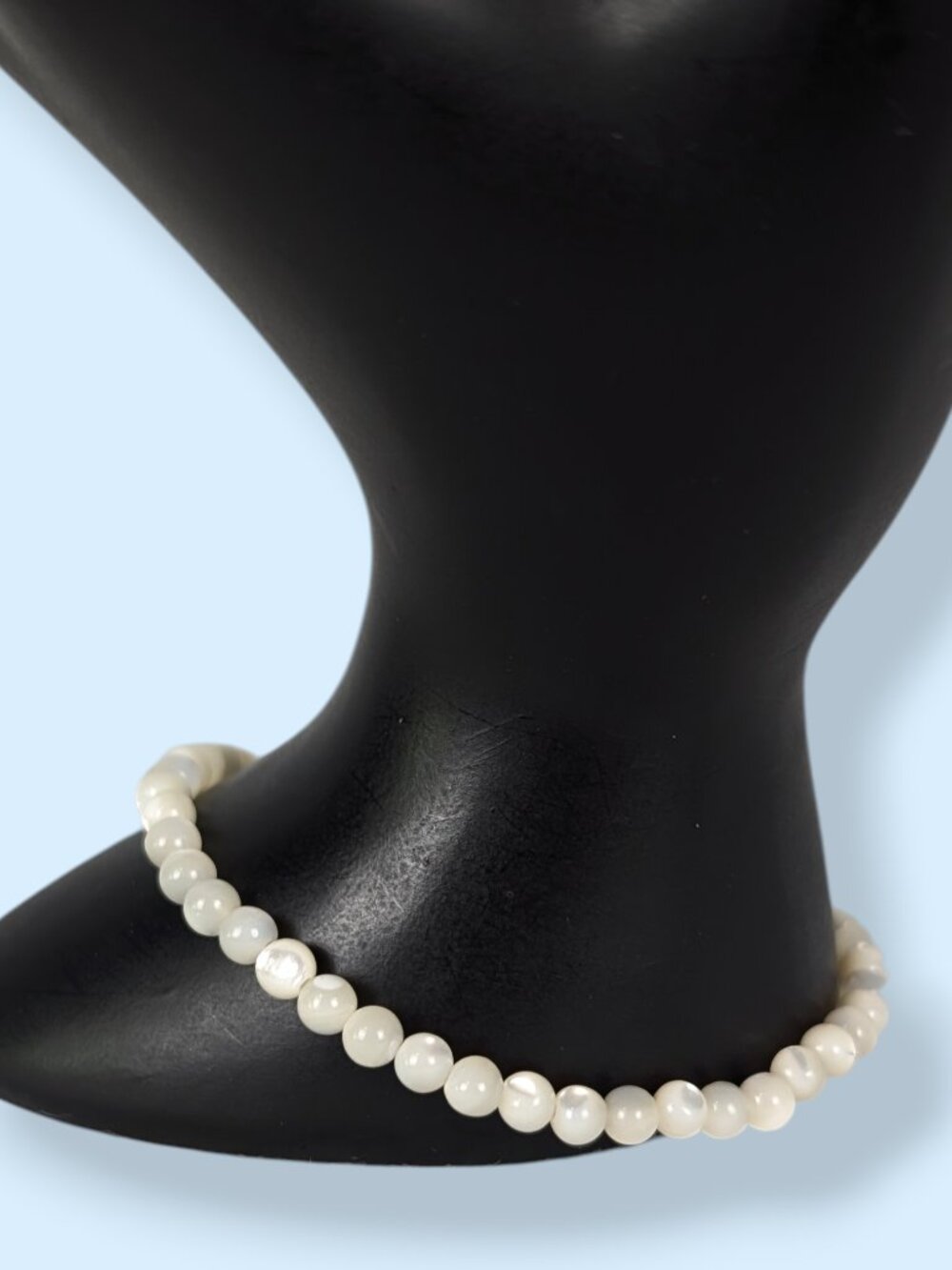 Vintage Dainty 4mm Mother of Pearl Gold Filled Bracelet